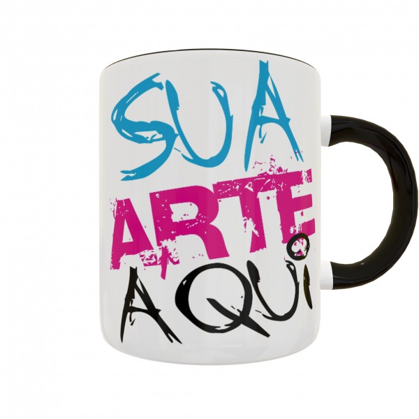 Caneca alça de cor